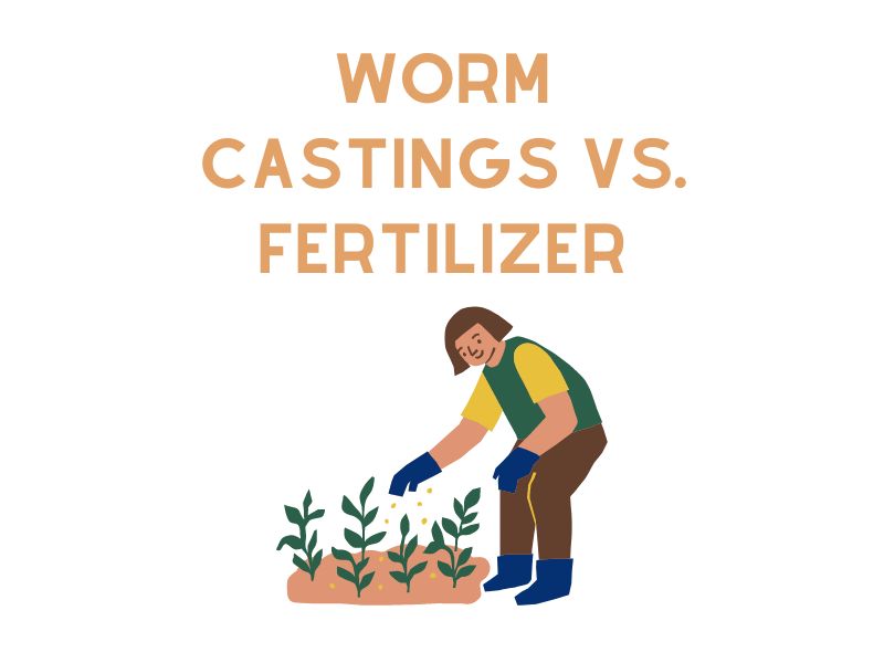 Worm Castings vs. Fertilizer