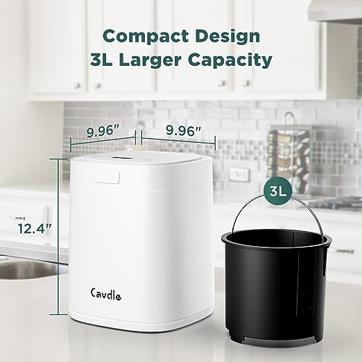 NIVIOP Electric Composter for Kitchen,2.5L Smart Kitchen Waste